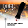 Dolce Vita - Vibrateur Rechargeable Cinq Noir 7 Vitesses