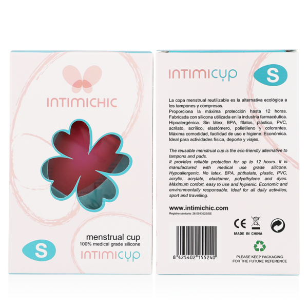 INTIMICHIC - COPA MENSTRUAL MEDICA DE SILICONA - TALLA S INTIMICH