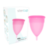 STERCUP - COPA MENSTRUAL DE SILICONA FDA ROSA - TALLA L STERCUP