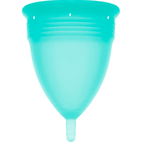 STERCUP - COPA MENSTRUAL DE SILICONA FDA AGUAMARINA - TALLA L STE