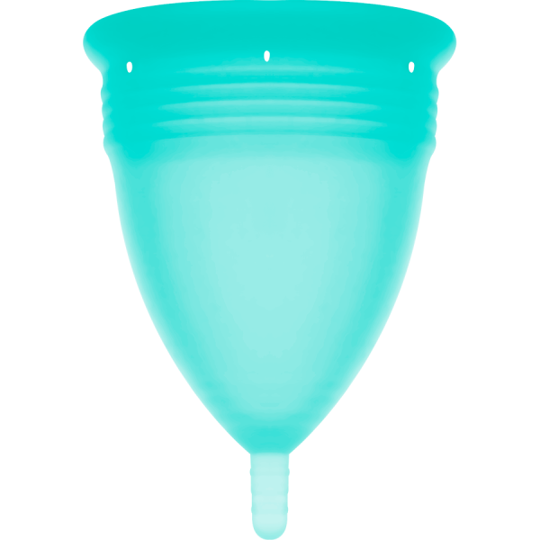 STERCUP - COUPE MENSTRUELLE EN SILICONE FDA AIGUE-MARINE - TAILLE S STERCUP