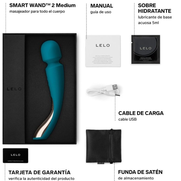 Lelo - Masajeador Smart Medium Wand 2 Aqua – Masajistas