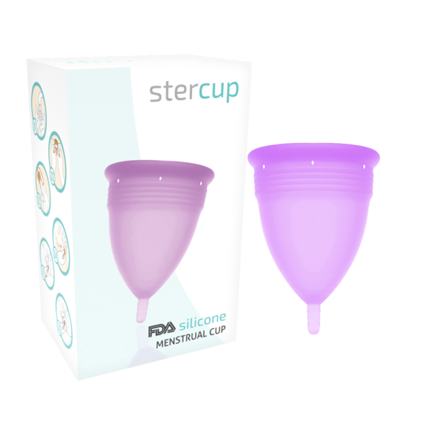 STERCUP - COPA MENSTRUAL DE SILICONA FDA LILA - TALLA S STERCUP