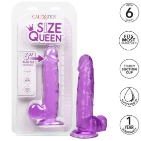 Calexotics - Consolador Queen Size Morado 15.3 CM