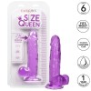 Calexotics - Consolador Queen Size Morado 15.3 CM