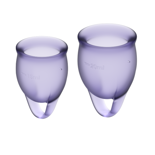 SATISFYER - COUPE MENSTRUELLE FEEL CONFIDENT VIOLET 15 + 20 ML SATISFYER MENSTRUAL CUPS