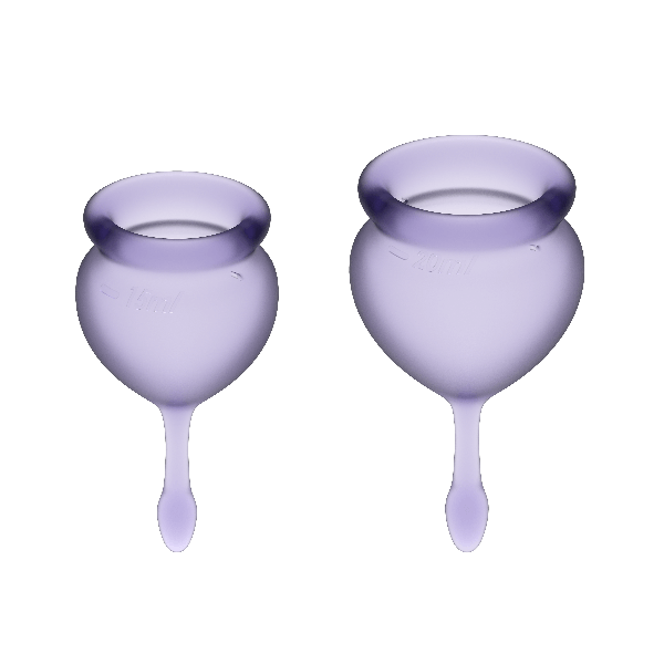 SATISFYER - COUPE MENSTRUELLE FEEL GOOD VIOLET 15 + 20 ML SATISFYER MENSTRUAL CUPS