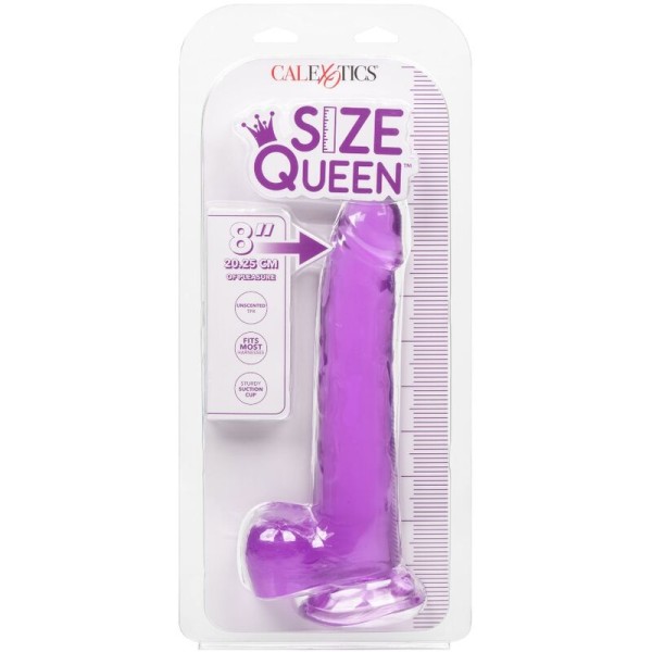 Calexotics - Consolador Queen Size Morado 20.3 CM