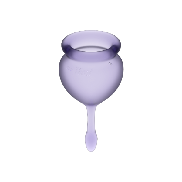 SATISFYER - FEEL GOOD COPO MENSTRUAL ROXO 15 + 20 ML COPOS MENSTRUAIS SATISFYER
