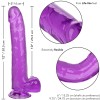 Calexotics - Consolador Queen Size Morado 25.5 CM