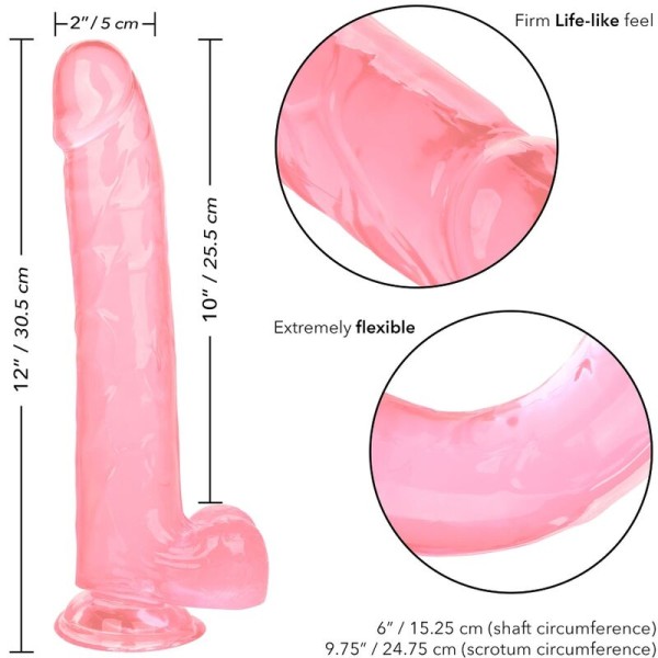 Calexotics - Consolador Queen Size Rosa 25.5 CM