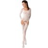 PASSION - FEMME BS055 BODYSTOCKING BLANC TAILLE UNIQUE PASSION WOMAN