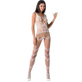 PASSION - FEMME BS058 BODYSTOCKING BLANC TAILLE UNIQUE PASSION WOMAN