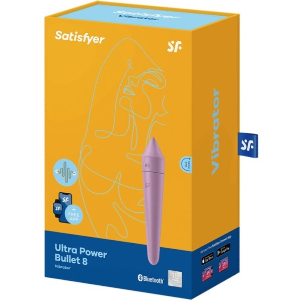 Satisfyer - Ultra Power Bullet 8 Lila – Vibradores con APP
