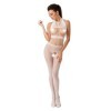 PASSION - FEMME BS048 BODYSTOCKING BLANC TAILLE UNIQUE PASSION WOMAN
