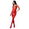 PASSION - MUJER BS078 BODYSTOCKING TALLA ÚNICA ROJO PASSION MUJER