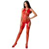 PASSION - MUJER BS079 BODYSTOCKING - ROJO TALLA ÚNICA PASSION MUJ