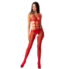 PASSION - MUJER BS084 BODYSTOCKING ROJO TALLA ÚNICA PASSION MUJER