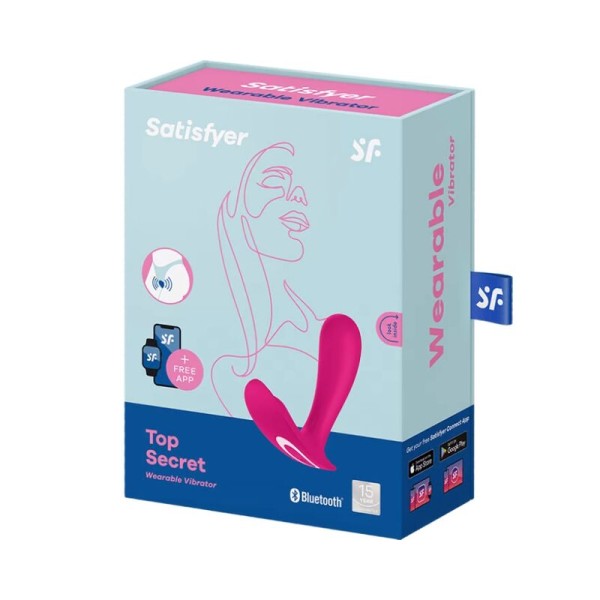 Satisfyer - TOP Secret Vibrador Rosa – Plugs anales