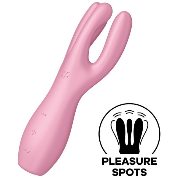 Satisfyer - Vibrateur Threesome 3 Rose – Pour clitoris