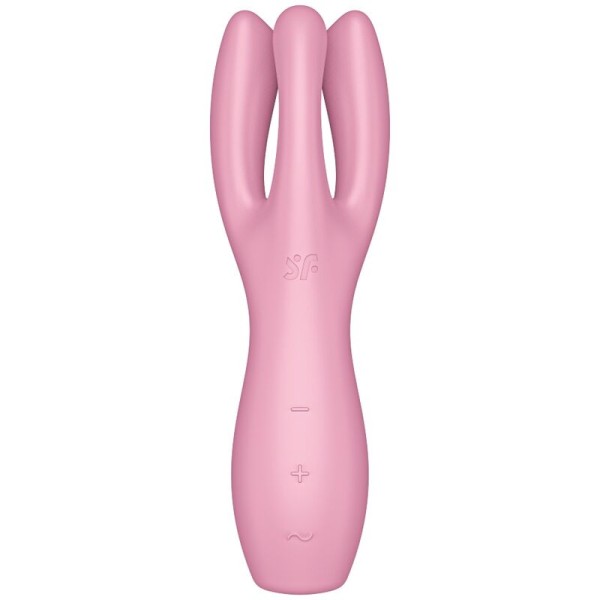 Satisfyer - Vibrateur Threesome 3 Rose – Pour clitoris