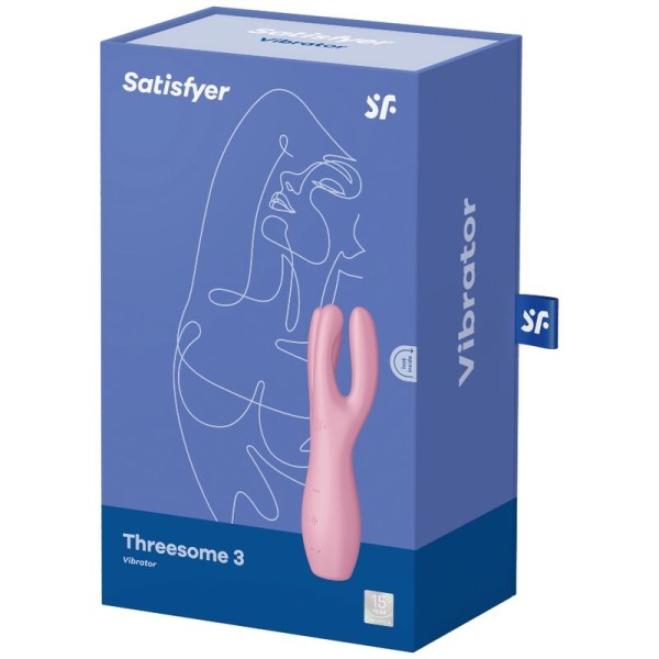 Satisfyer - Threesome 3 Vibrador Rosa – Para clítoris