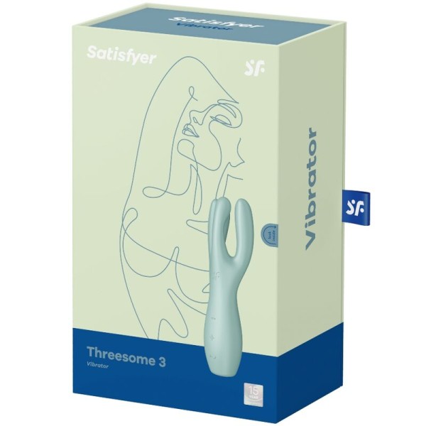 Satisfyer - Vibrateur Threesome 3 Menthe – Pour clitoris