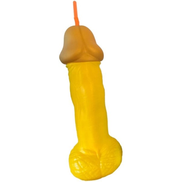 DIABLO PICANTE - COPA PARA PENE DE PLÁSTICO AMARILLO DIABLO PICAN