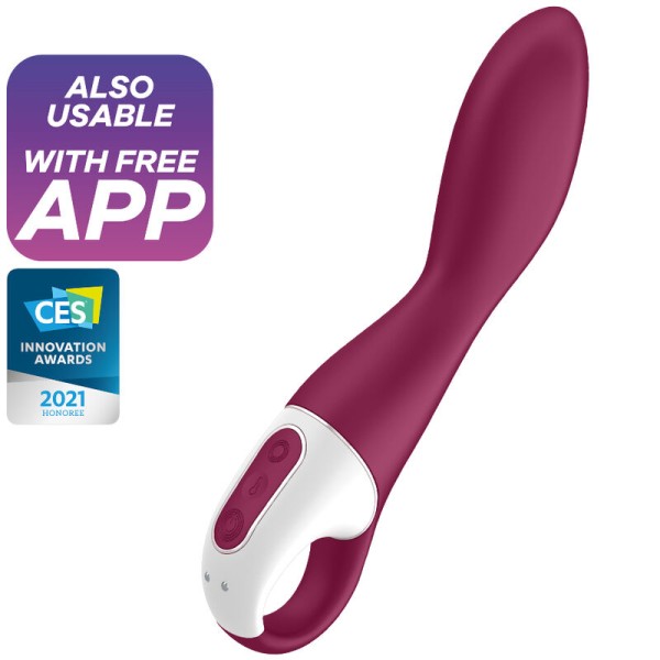 Satisfyer - Vibrador de punto G Thrill con calefacción
