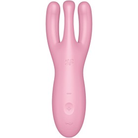 Satisfyer - Aplicativo de vibrador rosa Threesome 4
