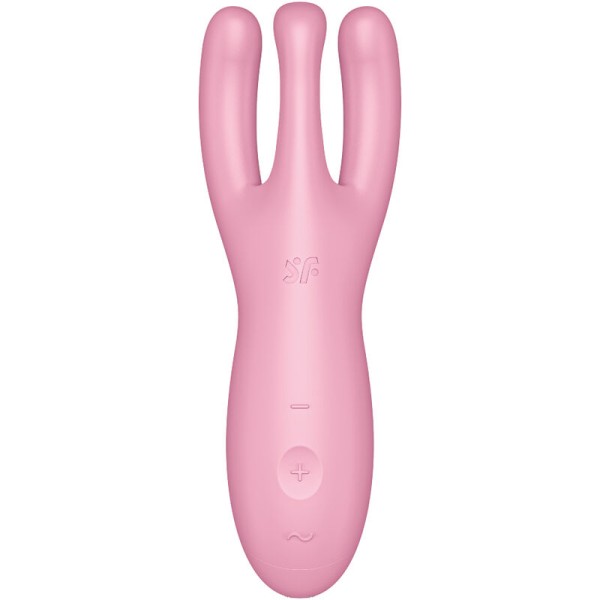 Aplicación Satisfyer - Threesome 4 Vibrador Rosa