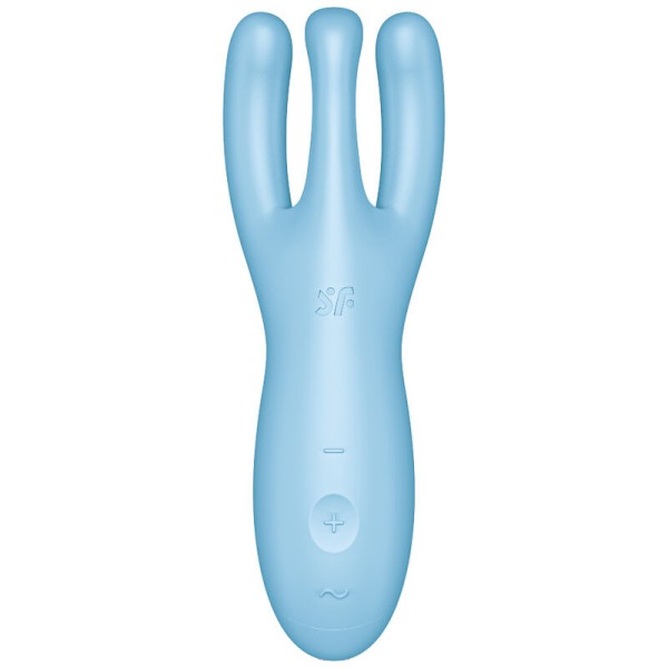 Aplicación Satisfyer - Threesome 4 Vibrador Azul