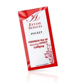 EXTASE SENSUAL - HUILE DE MASSAGE AUX PHÉROMONES EFFET CHALEUR SUCETTE 10 ML EXTASE SENSUAL