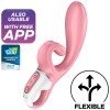 Aplicación Satisfyer - HUG ME Conejo Vibrador Rosa