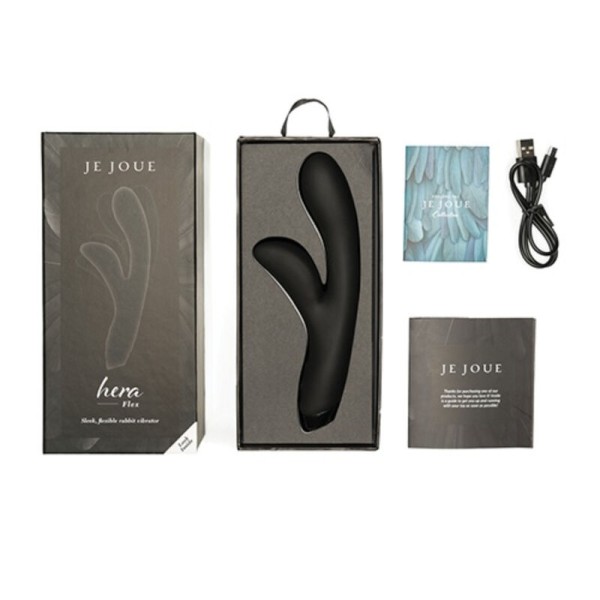 JE Joue - Vibrador Conejo Hera Flex - Negro - Vibradores Conejo