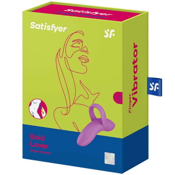 Satisfyer - Bold Lover Finger Vibrator Rosa – Vibradores de Dedo