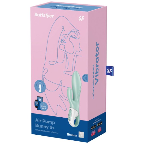 Satisfyer - AIR Pump Bunny 5+ Application Gonflable Lapin Vibr...