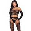 LEG AVENUE - ENSEMBLE TROIS PIÈCES TAILLE UNIQUE LEG AVENUE BODYSTOCKINGS
