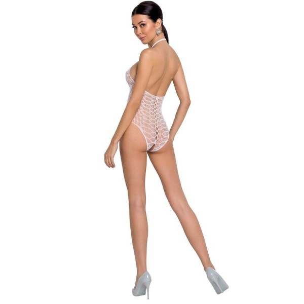 PASSION - FEMME BS087 BODYSTOCKING BLANC TAILLE UNIQUE PASSION WOMAN