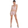 PASSION - FEMME BS090 BODYSTOCKING BLANC TAILLE UNIQUE PASSION WOMAN