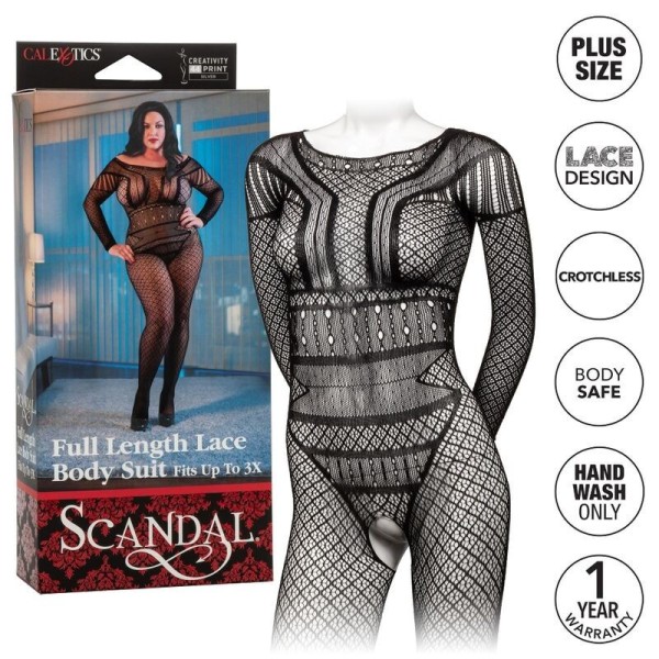 CALEXOTICS - BODY EN DENTELLE GRANDE TAILLE CALEXOTICS - Bodystocking