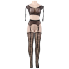 QUEEN LINGERIE - BODYSTOCKING TOP MANGA LARGA S/L QUEEN LINGERIE