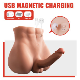 Dildo réaliste XISE - 18 cm avec poussée | Livraison discrète, pas cher