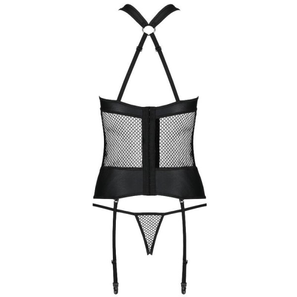 PASSION - AMANDA CORSET EN CUIR ÉCOLOGIQUE S/M PASSION WOMAN - Corsets