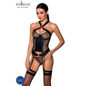 PASSION - AMANDA CORSET CUIR ÉCOLOGIQUE L/XL PASSION WOMAN - Corsets
