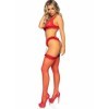 LEG AVENUE - CONJUNTO DE TRES PIEZAS TALLA ÚNICA - CONJUNTOS ROJO