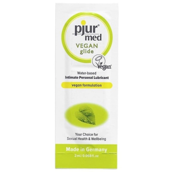 PJUR - MED LUBRIFIANT BASE EAU VEGAN GLIDE 2 ML PJUR - Une seule dose