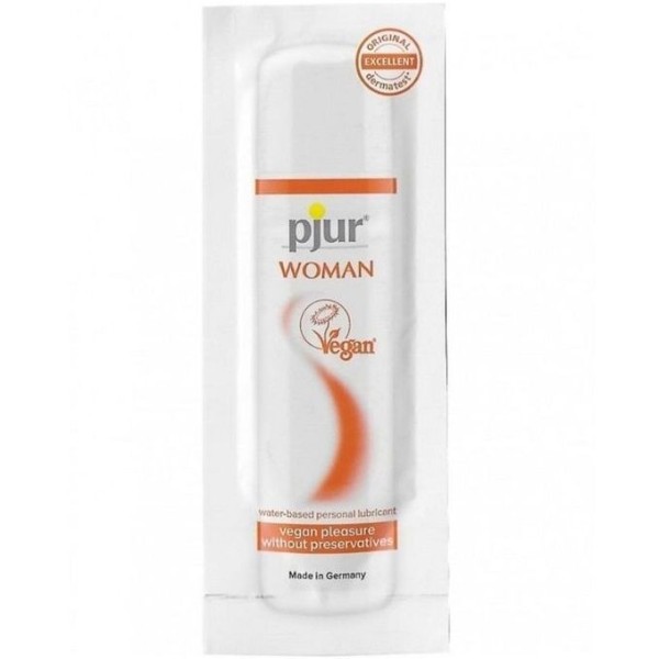 PJUR - WOMAN LUBRIFIANT VEGAN BASE EAU 2 ML PJUR - Une seule dose