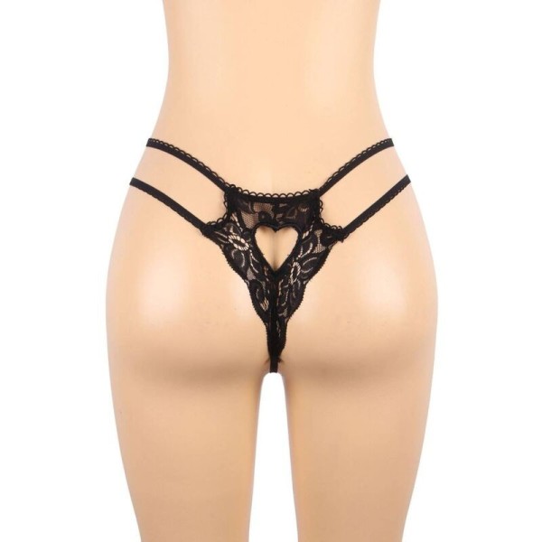 SUBBLIME - SET ENSEMBLE TROIS PIÈCES SOUTIEN-GORGE + PORTE-JARRETELLE + STRING L/XL SUBBLIME SETS