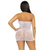 LEG AVENUE - RHINESTONE HALTER MINI ROBE TAILLE UNIQUE - BLANC LEG AVENUE DRESSES